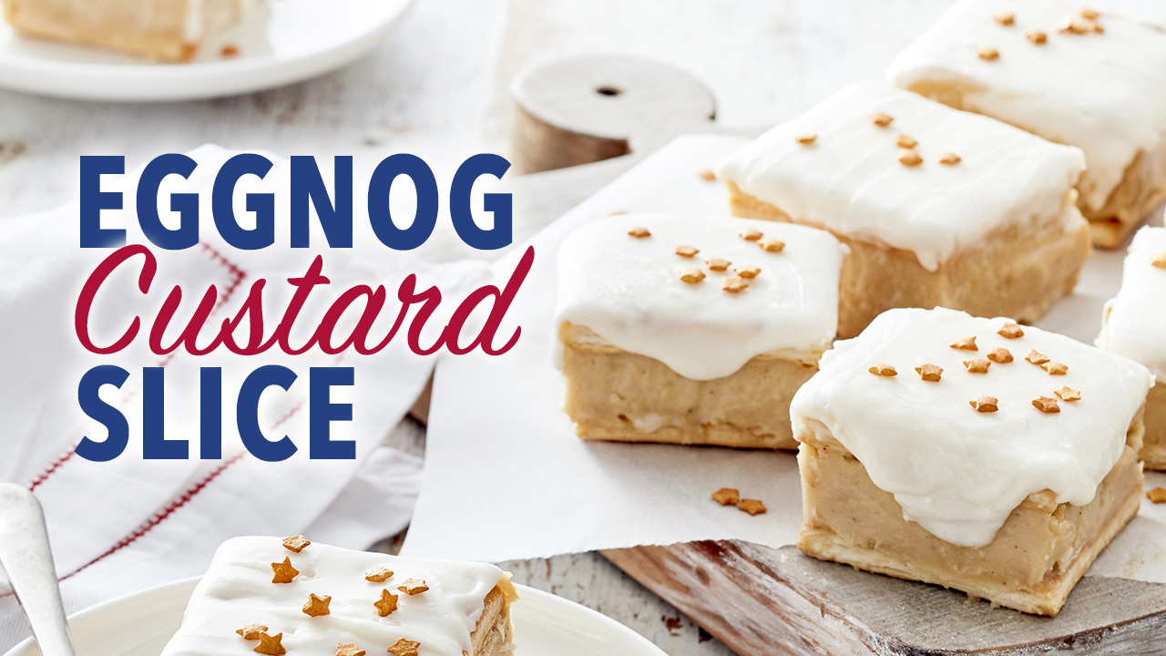 Eggnog Custard Slice